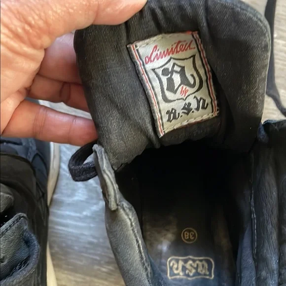 ASH Black High-Top Wedge Sneakers - Picture 4 of 10